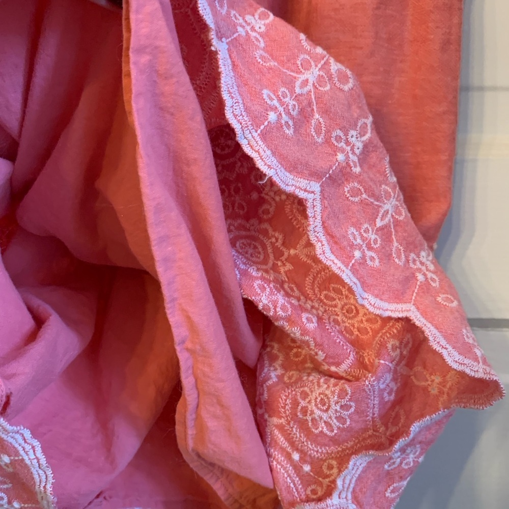 EUC MAX STUDIO PINK EMPIRE WAIST DRESS EMBROIDERY, large - Picture 2 of 7